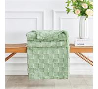 Gaveno Cavailia Throw Fluffy Fleece Blankets For Bed, Couch, Sofa, Settee Comfortable Thermal, Warm, Cosy Blankets & Throws 200X240 Cm Sage Green