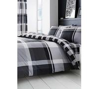 Gaveno Cavailia Waverly Check Duvet Cover Set - Grey Grey