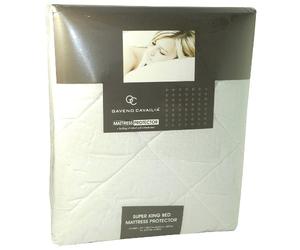 Gaveno Cavalia Extra Soft QUILTED MATTRESS PROTECTOR White Super-King