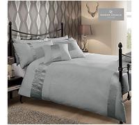 Gaveno Cavalia Signature Collection Caprice Set with Duvet Cover and Pillow Case Silver, Polyester-Cotton, King