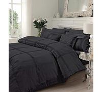 Gaveno Cavalia Signature Collection Hamlet Set with Duvet Cover and Pillow Case, Polyester-Cotton, Black, Single