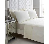 Gaveno Cavalia Soft and Luxurious 200 Thread Count Egyptian Cotton FITTED Sheet Cream Double