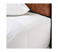 Gaveno Cavalia Super Soft 400 Thread Count Egyptian Cotton FITTED SHEET White King