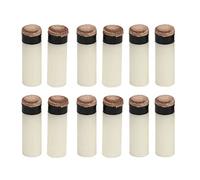 Gavigain 12PCS Pool Cue Tips 11mm PU Leather and Plastic Universal Cue Tip Replacements Billiard Hall White