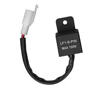 Gavigain 2 Pin LED Flasher Relay with Cable Motorcycle Turn Signal Light Relay Module 150W 12V DC