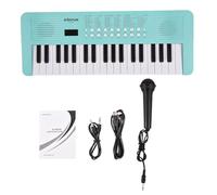 Gavigain 37 Key Electronic Keyboard, Lightweight Portable Design, 200 Tones, 200 Rhythms, USB and Battery Powered, Beginner Friendly Music Instrument (Azul)