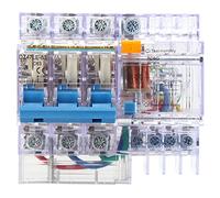 Gavigain 3P+N 6kA RCD MCB Combo, Leakage and Overcurrent Protection, Fast Trip Arc Fault Safety, for Home and Office