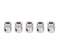 Gavigain 5 Pack Stainless Steel MK8 Extruder Drive Gear, CNC Machined for Durability, Smooth Filament Feed, for 3D Printer Users