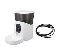 Gavigain 5L Automatic Pet Video Feeder Timing Quantitative 2.4GHz WiFi Enabled Smart Camera Pet Food Dispenser for Cats and Dogs