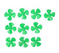 Gavigain 80mm 4 Blades Plastic Propeller DIY Rotating Toy Model Accessories 10Pcs XR-149 (Green)