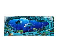Gavigain Aquarium Decorative Sea World PVC Sticker Landscape Aquarium Fish Tank Amazing Decor (61 * 41cm)
