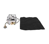 Gavigain Camping Stove Portable Outdoor Camping Mini Split Silver Aluminum Alloy Windproof Cassette Stove with Hose