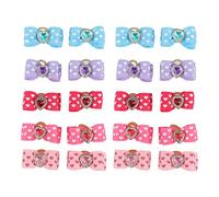 Gavigain Dog Bow Tie, Polyester, Peach Heart Design, Sturdy and Stylish, Easy to Use, for Small, Medium, Large Dogs, Ideal for Parties and Grooming