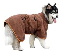 Gavigain Dog Drying Coat Soft Absorbent Quick Drying Super Absorbent Bathrobe Warm Keeping Dogs Towel for Dogs and Cats (Metro)