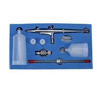 Gavigain JP131T Gravity Feed Double Action Trigger Air Paint Control Large Capacity Cup Airbrush Kit for Artist Painting Model Nail Art DIY Hand Painting