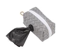 Gavigain Large Capacity Dog Waste Bag Holder, Hands Dispensing, Easy Access Pouch, Convenient for Dog Walkers (Gray)