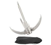 Gavigain Large Grappling Hook Stainless Steel Folding Claw Hook Climbing Tree Rock Mountain