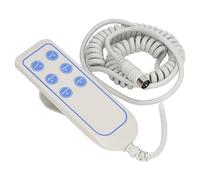 Gavigain Lifting Bed Controller, 6 Button Universal Remote Hand Control for Motor Hospital Bed, IP66 Waterproof, PVC Material, 3m Range
