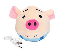 Gavigain Pet Bouncing Jump Ball Cartoon Pig Doll Ball USB Electric Interaction Washable Sing Cute Toys for Dogs