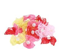 Gavigain Pet Hair Bows, Colorful Polyester, Elastic Design, Wear, Vibrant Variety, for Small and Medium Dogs Cats like Yorkie, Shih Tzu, Pomeranian