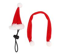 Gavigain Pet Hat Scarf Set Flannel Adjustable Reptile Christmas Costume Hamsters Lizard Guinea Pigs