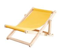 Gavigain Small Cat Chair, Adjustable, Scratch Oxford Fabric, Sturdy Wooden Frame, Cozy Lounge for Kittens and Small Pets (Yellow)