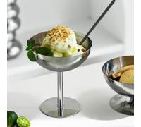Gavigain Stainless Steel Ice Cream Goblet, Dessert Bowl, Ideal for Ice Cream, Salad, and More, Silver, Round, 10 x 11 x 6.8 cm / 3.9 x 4.3 x 2.7 in
