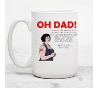 Gavin and Stacey Nessa Fathers Day Personalised Mug - Printed Mug - Dad Grandad Step Dad Uncle Brother Daddy Novelty Gift 11oz Hot Drink Presents