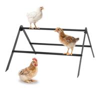 Gavinjitao Metal Chicken Perch for Coop, Roosting Bars Adjustable Roosting Ladder Perfect for Backyard Poultry Farm Chicken Toys for Coop Suitable for Chickens Under Eight Weeks Old