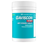 Gaviscon Advance Chewable Tablets Peppermint Flavour 60 Tablets 60 Tablet
