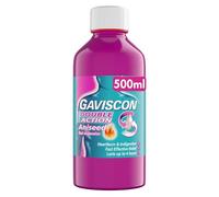 Gaviscon Oral Suspension Double Action Aniseed - Heartburn & Acid Reflux Relief - 500ml
