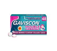 Gaviscon Double Action, Chewable tablets, Mixed Berries, 48 tablets -