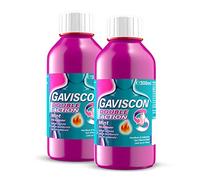 Gaviscon Double Action Heartburn & Indigestion Liquid, Mint Flavour, 300ml, Pack of 2, 2.0 count