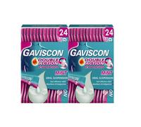 Gaviscon Double Action Heartburn & Indigestion Relief Mint Flavour Liquid Sachets 10ml, Pack of 48