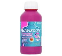 Gaviscon Double Action Liquid Heartburn Indigestion Mixed Berry 300ml