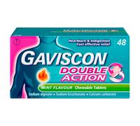 Gaviscon Tablets Double Action Chewable Mint - Pack of 48