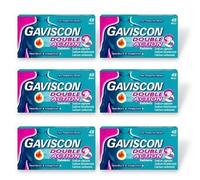 Gaviscon Double Action Mint Chewable Tablets,6 Packs 48 Tablets Each
