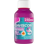 Gaviscon Double Action Mint Oral Suspension – Fast Heartburn & Indigestion Relief – 250 ml