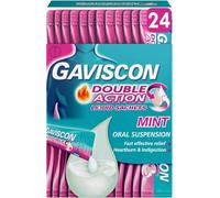 Gaviscon Double Action Liquid Sachets Oral Suspension - 24 x 10 ml