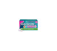 Gaviscon Double Action Mint Flavour Tablets for Heartburn and Indigestion - Sugar-free, Gluten-free, Protective Barrier, Fast Relief, Pack of 48