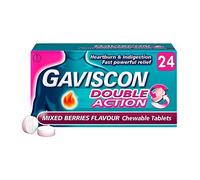 Gaviscon Double Action Mixed Berries Flavour 24 Chewable Tablets