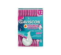 Gaviscon Double Action Sachets Heartburn Indigestion Mint 12 x 10ml