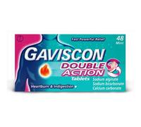 Gaviscon Tablets Double Action Chewable Mint - Pack of 48