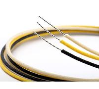 Gavitt Cloth Push-Back Wire for Electric Guitars, 10 Feet ea. of White/Black/Yellow, 22 AWG Copper Stranded, Vintage Textile Braid, Tinned Overcoat