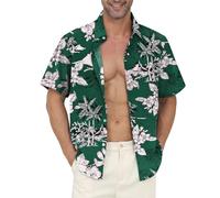 Gavliuu Hawaiian Shirt for Men - Button Down Wrinkle-Resistant for Beach, Pool Parties (S-3XL)