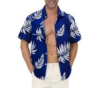 Gavliuu Hawaiian Shirt for Men - Button Down Wrinkle-Resistant for Beach, Pool Parties (S-3XL)