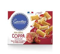 Gavottes Mini Savoury Crêpes with Cream Filling - 12 × 80 g Packs - Ready-to-Eat French Snack (Coppa Sundried Tomato & Garlic)