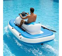 Gavscient Motorized Inflatable Boat Jet Ski for Adults- Dual-Fin, Brushless Electric Motor, 10-Speed Remote, 10000/16000mah Battery, 7-11 Km/H (4.3-6.8 Mph) - Includes Thruster Kit 500W16A