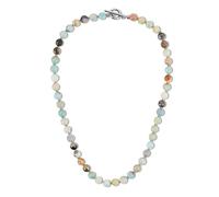 GAVU Hand-Knotted Beaded Necklace for Men | Handmade 8mm Beaded Necklace for Men, 50cm & 60cm Gemstone Necklace Available, Stainless Steel OT Clasp