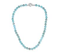 GAVU Hand-knotted Crystal Necklace for Men, Stone Beaded Necklace for Men | Hand-Knotted 8mm Natural Beaded Necklace Design with 20" & 24" Length Options and Stainless Steel Toggle Clasp
